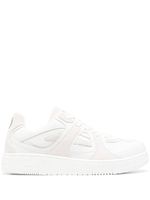 Trussardi baskets à lacets - Blanc