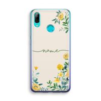Gele bloemen: Huawei P Smart (2019) Transparant Hoesje