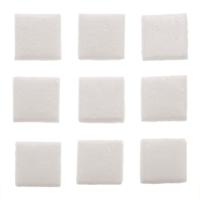 Glorex mozaiek steentjes/tegeltjes - vierkant - 30x stuks - wit - 2 x 2 cm - hobby/knutselen Glorex mozaiek steentjes/tegeltjes - vierkant - 30x stuks - wit - 2 x 2 cm - hobby/knutselen