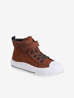 Hoge kindersneakers met klittenband bruin Hoge kindersneakers met klittenband bruin