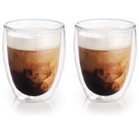 Koffiekopjes/theeglazen -2x stuks - 300 ml - Barista - Dubbelwandige glazen - thumbnail