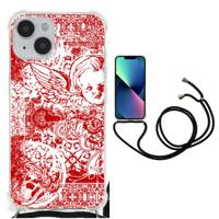 Extreme Case iPhone 14 Angel Skull Rood