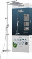Schutte TRENTO Regendouche set met thermostatische kraan | Chroom - 60140