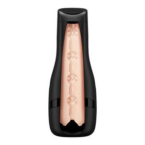 Satisfyer Men One Zakmasturbator Zwart, Blauw Thermoplastische elastomeer (TPE)