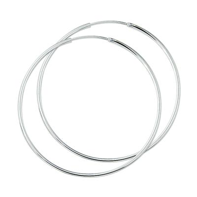 Zilveren Oorringen - Ronde Buis 1,7mm - Scharniersluiting