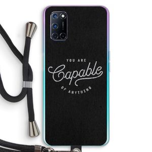 Capable: Oppo A72 Transparant Hoesje met koord