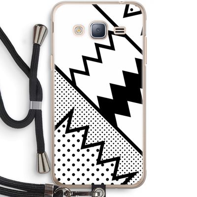 Pop Art #5: Samsung Galaxy J3 (2016) Transparant Hoesje met koord