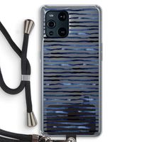 Verrassende lijnen: Oppo Find X3 Transparant Hoesje met koord