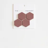 The Mosaic Factory Valencia Mozaiek Tegel Hexagon- Bordeauxrood Glas Recycled 278x325 mm