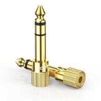 Ugreen 20503 tussenstuk voor kabels 6.35mm 3.5mm Goud