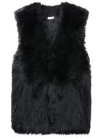 Black Comme Des Garçons gilet texturé à col v - Noir