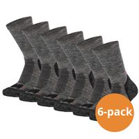Xtreme Hiking Sokken Wol 6-pack Multi Antraciet-45/47
