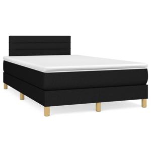 Boxspring met matras en LED stof zwart 120x190 cm SKU: V3270097