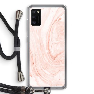 Peach bath: Samsung Galaxy A41 Transparant Hoesje met koord
