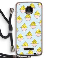 Citroenen: Motorola Moto Z Force Transparant Hoesje met koord
