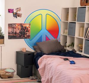 Sticker kleur Peace teken