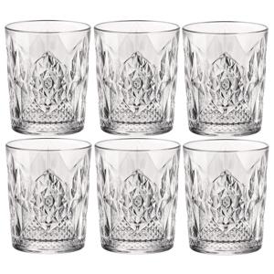 Bormioli Rocco Whiskeyglazen - 18x stuks - glas - 390 ml - gedecoreerd - drinkglazen - borrelglazen
