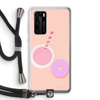 Donut: Huawei P40 Transparant Hoesje met koord