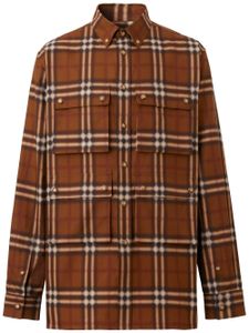 Burberry chemise à carreaux - Marron