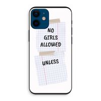 No Girls Allowed Unless: iPhone 12 mini Biologisch afbreekbaar hoesje