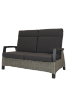 Qopps Orlon lounge bank 2-zits frame mat royal Cloudy Grey