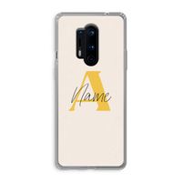 Amber Script: OnePlus 8 Pro Transparant Hoesje