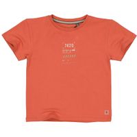 LEVV Little Jongens t-shirt - Mace - Oranje rood - thumbnail
