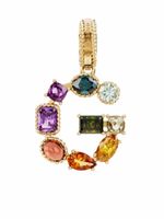 Dolce & Gabbana pendentif Rainbow Alaphabet G en or 18ct orné de pierres variées - thumbnail