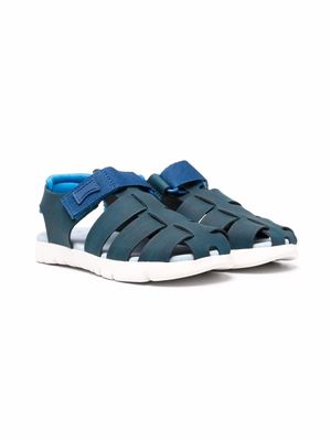 Camper Kids sandales Oruga en cuir - Bleu