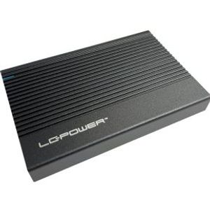 LC-Power LC-25U3-C behuizing voor opslagstations HDD-/SSD-behuizing Zwart 2.5