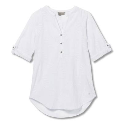 Royal Robbins Oasis Tunic II 3/4 Sleeve Shirt Dames White 3XL