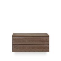 Dante Badmeubelset 120 cm - 4 laden Tabacco - Wastafel Bovenblad