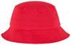 Flexfit FX5003 Flexfit Cotton Twill Bucket Hat - Red - One Size