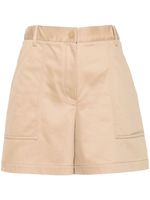 Moncler short à patch logo - Marron