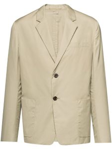 Prada blazer en coton à simple boutonnage - Tons neutres