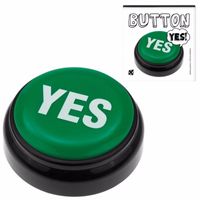 Groene YES buzzer drukknop met geluid   -