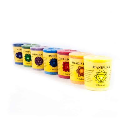 Chakra Votief Geurkaarsen Geschenkpak (Set van 7)