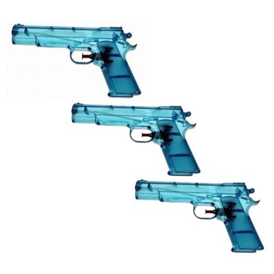 6x Blauwe kleine waterpistooltjes 20 cm