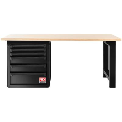 Facom RWS2 Werkbank | Houten Blad | Zwart - RWS2-2MW6DBS