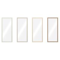 Wandspiegel Home ESPRIT Bruin Beige Grijs Stads 67 x 2 x 156 cm (4 Stuks)