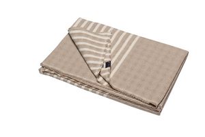 David Fussenegger David Fussenegger plaid Mare solid with stripes 140x200 ecru