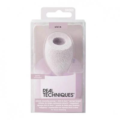 Real Techniques Miracle Cleanse Sponge + Sponge Keeper Real Techniques Miracle Cleanse Sponge + Sponge Keeper