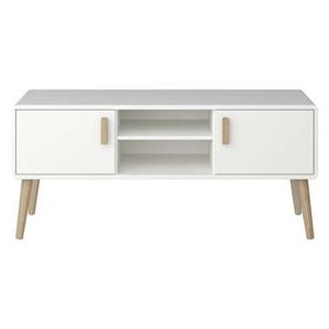 TV-meubel Norwich - wit - 56x125x40 cm - Leen Bakker