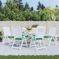 VidaXL Stoelkussens 6 st 40x40x7 cm oxford stof groen