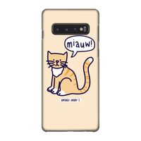 Miauw: Samsung Galaxy S10 4G Volledig Geprint Hoesje