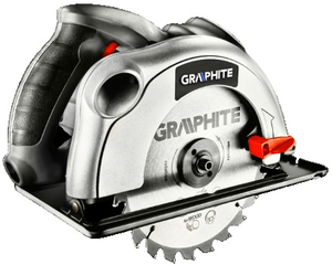 graphite cirkelzaagmachine 1200w in koffer 58g488