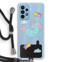 Vliegende eenhoorn: Samsung Galaxy A52 Transparant Hoesje met koord