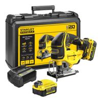 Stanley FATMAX SFMCS650M2K 18V Brushless Accu Decoupeerzaag | 2x4.0Ah Accu&apos;s + Lader | In Koffer - SFMCS650M2K-QW