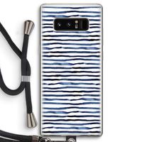 Verrassende lijnen: Samsung Galaxy Note 8 Transparant Hoesje met koord