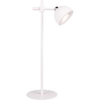 Oplaadbare LED Bureaulamp 3W - Warm Wit 3000K - Mat Wit Kunststof